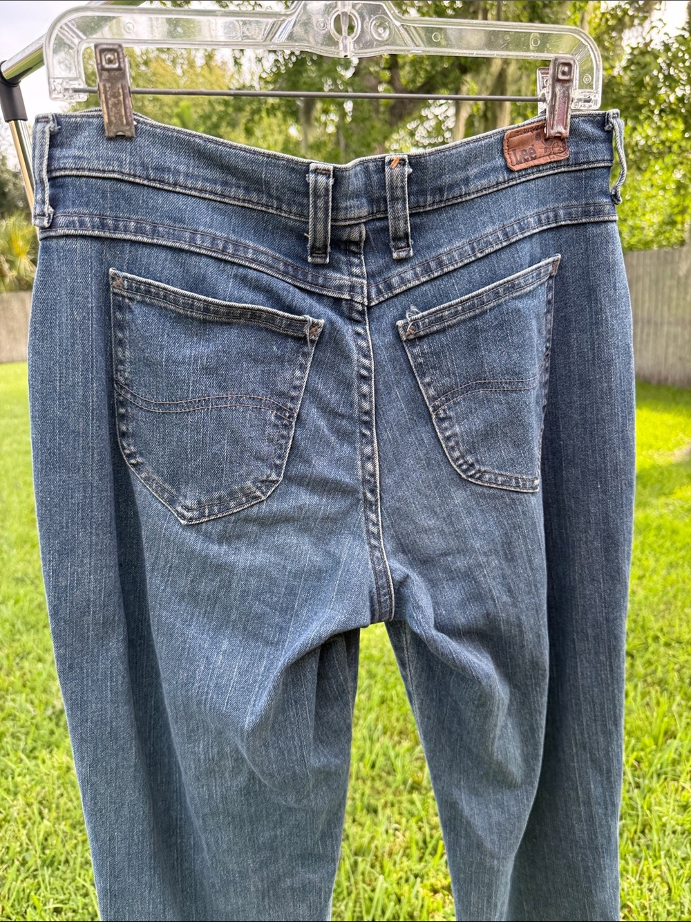 Lee at waist Straight Leg Women's Jeans - Blue - Picture 4 of 4